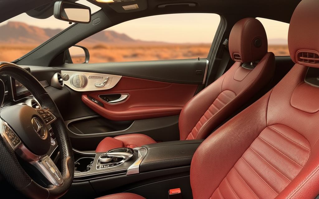 Mercedes C43 2022 leather seats and cabin