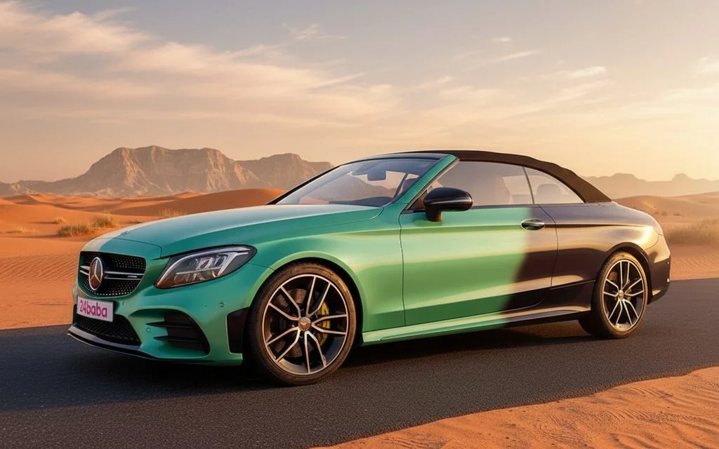 Mercedes C43 2022 Blue side profile