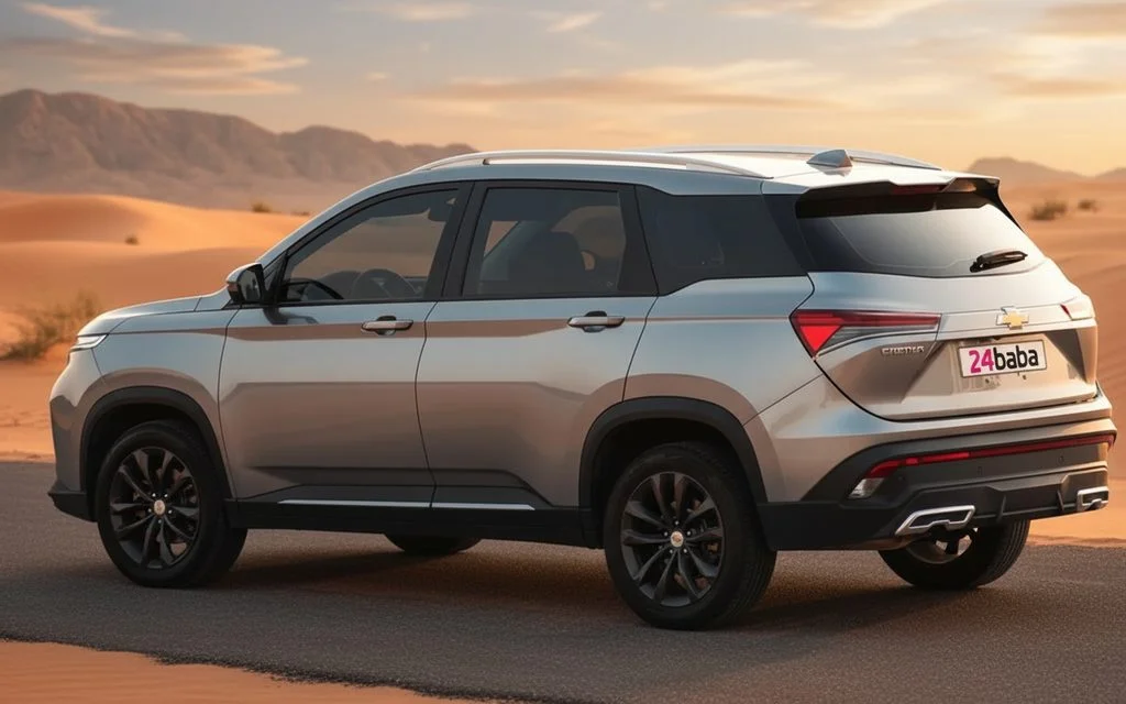 Chevrolet Captiva 2024 Silver rear view showing taillights
