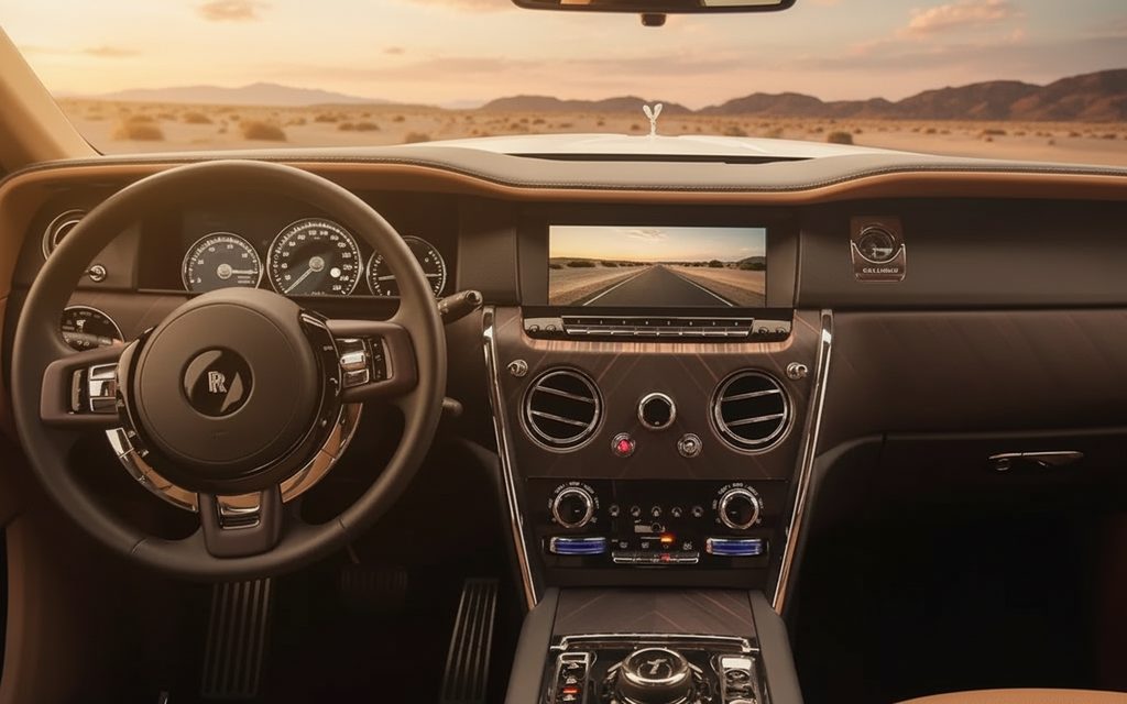 Rolls-Royce Cullinan 2021 dashboard and infotainment