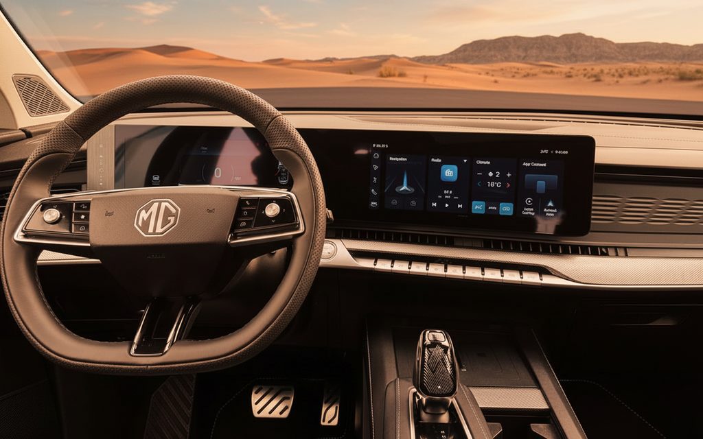 Mg Rx9 2025 interior view showing trim