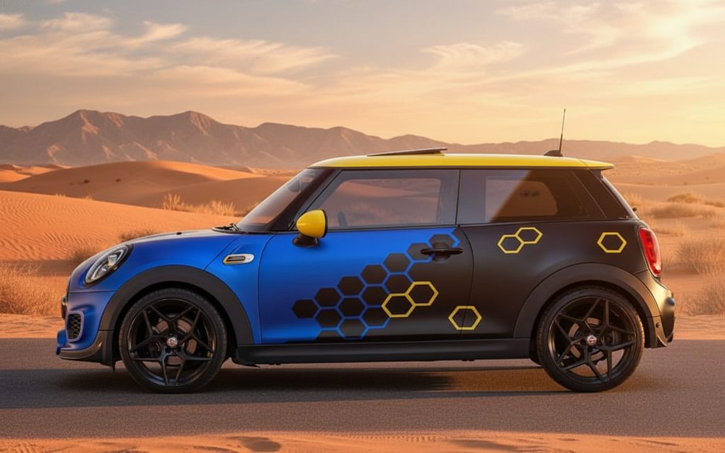 Mini Cooper 2025 Blue side profile