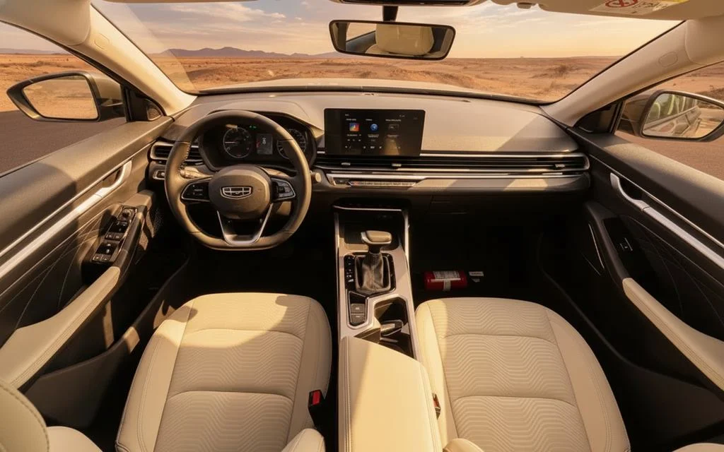 Geely Emgrand 2023 interior view showing trim