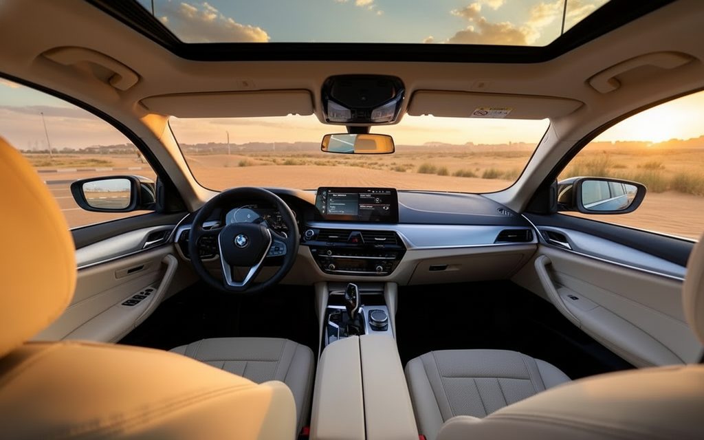 Bmw 520 2023 dashboard and infotainment