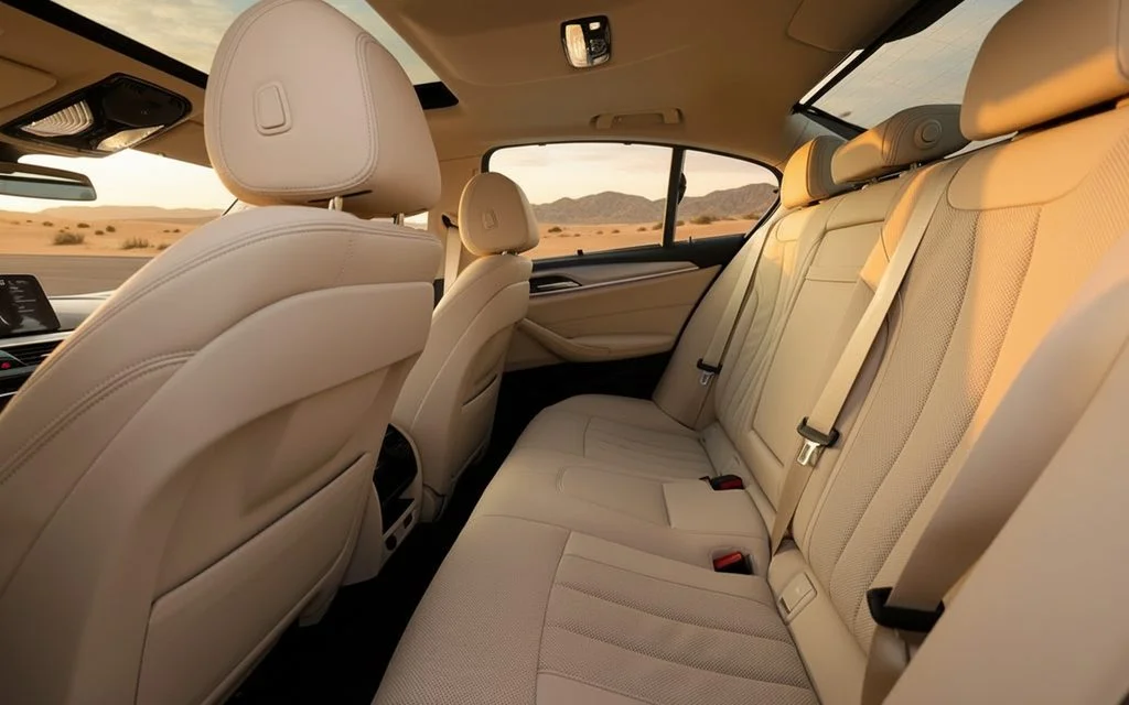 Bmw 520 2023 leather seats and cabin