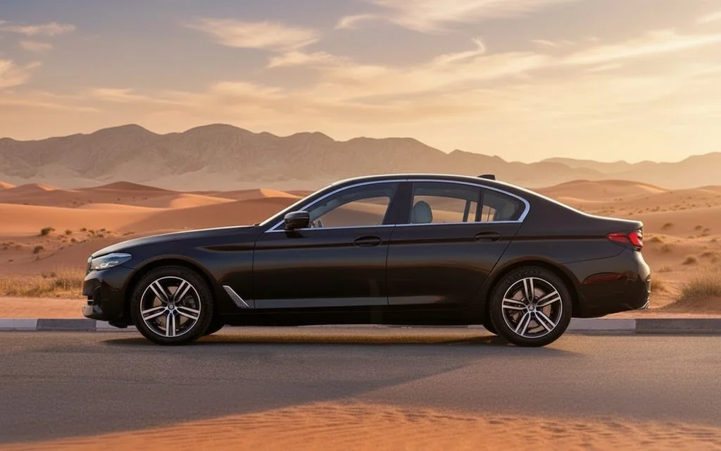 Bmw 520 2023 Black side profile