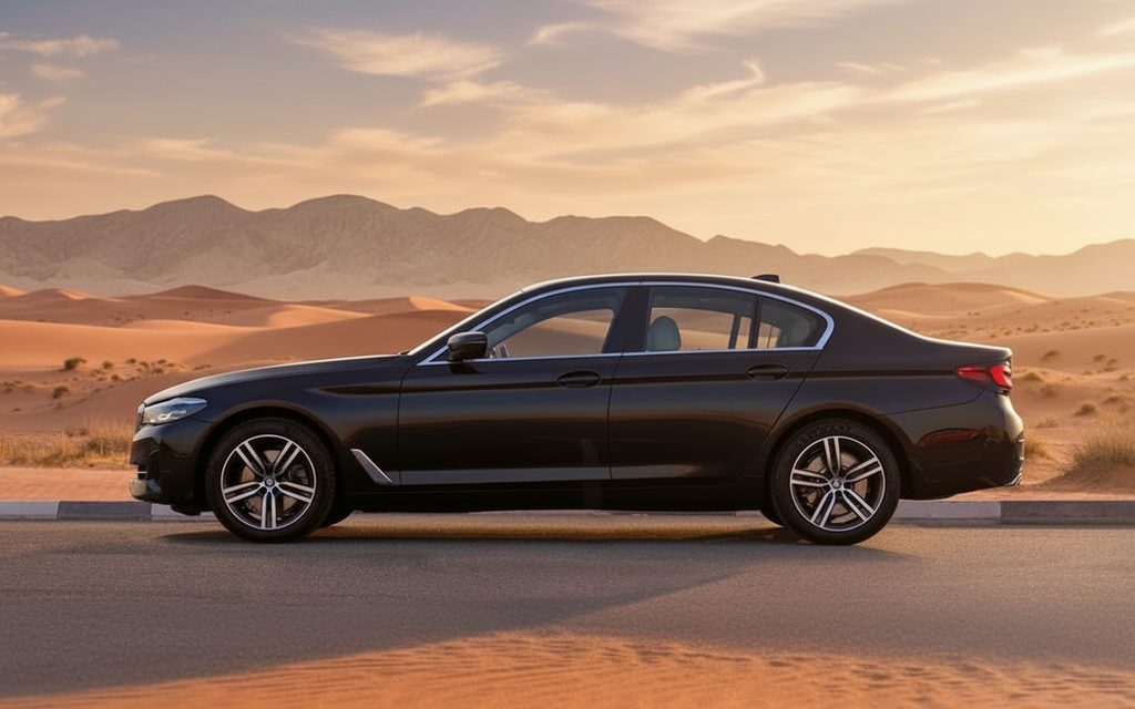 Bmw 520 2023 Black side profile