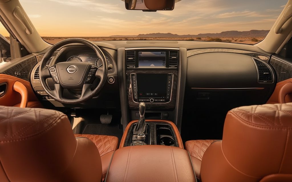 Nissan Patrol 2020 interior view showing trim