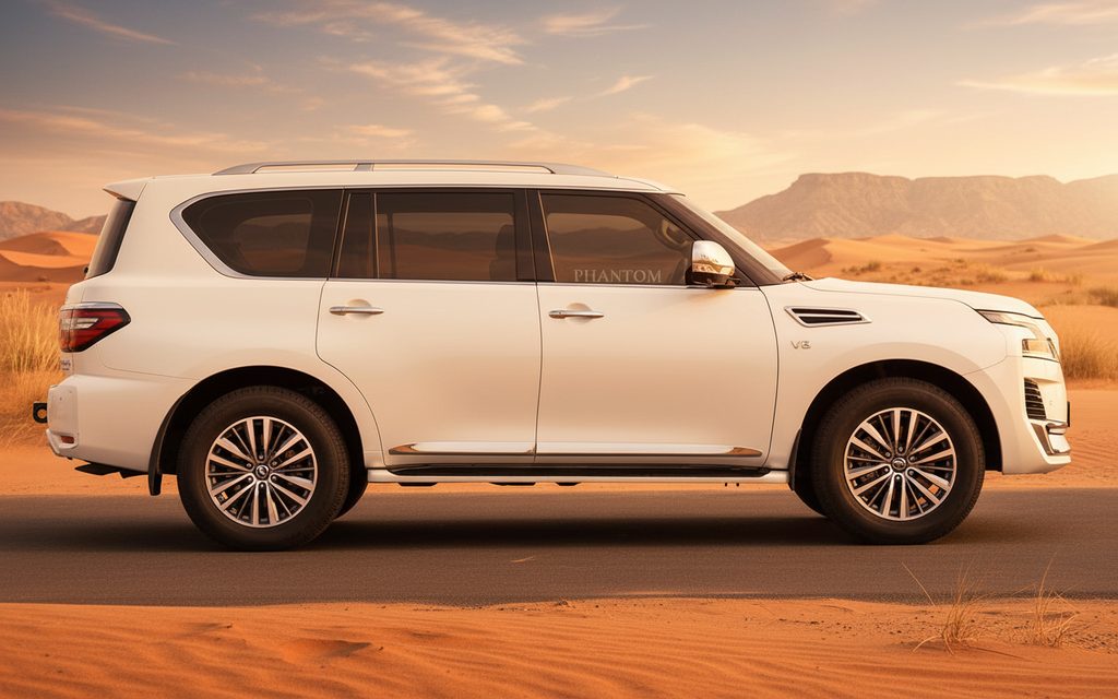Nissan Patrol 2020 White side profile