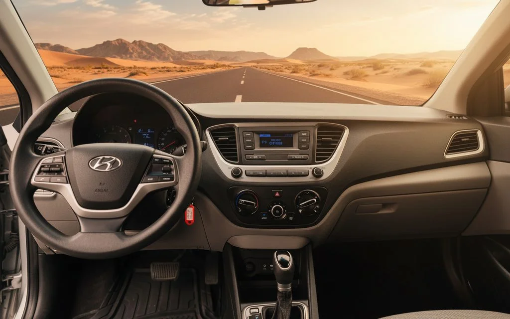 Hyundai Accent 2020 dashboard and infotainment