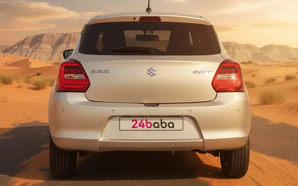 Suzuki Swift 2023 Grey rear view showing taillights