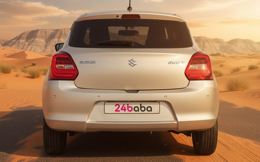 Suzuki Swift 2023 Grey rear view showing taillights