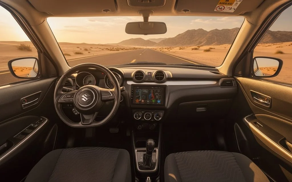 Suzuki Swift 2023 dashboard and infotainment