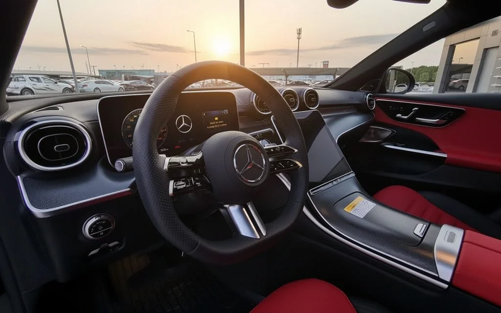 Mercedes C300 2024 dashboard and infotainment