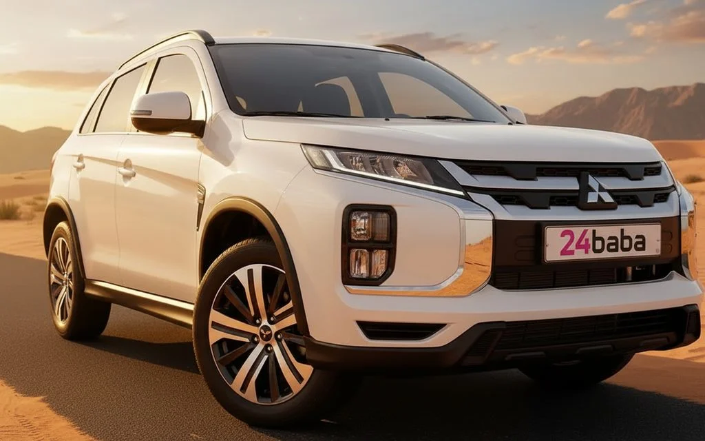 Mitsubishi Asx 2024 White front view with headlights