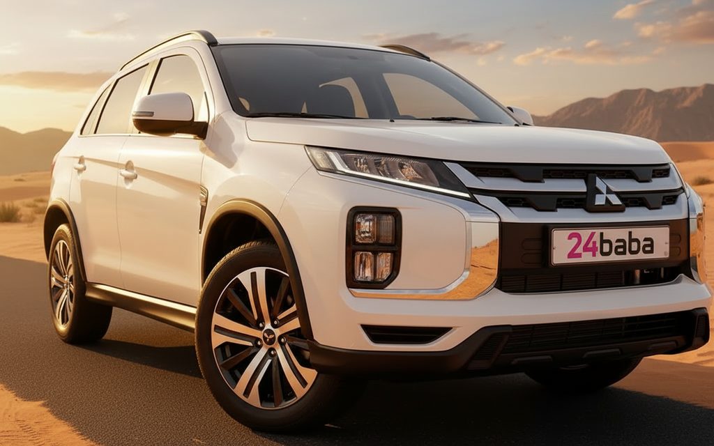 Mitsubishi Asx 2024 White front view with headlights