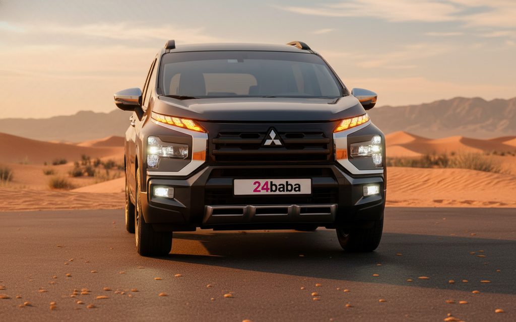 Mitsubishi Xpander 2024 Black front view with headlights