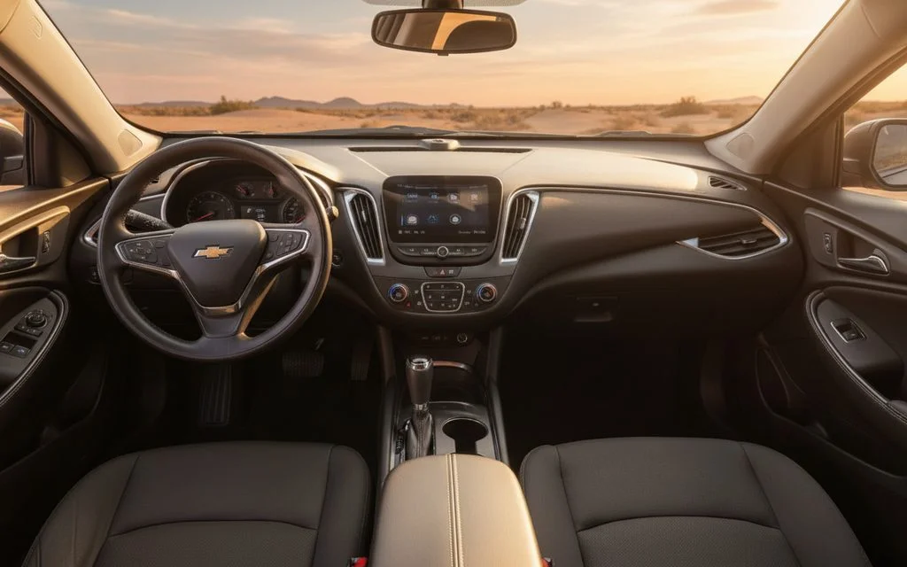 Chevrolet Malibu 2021 interior view showing trim