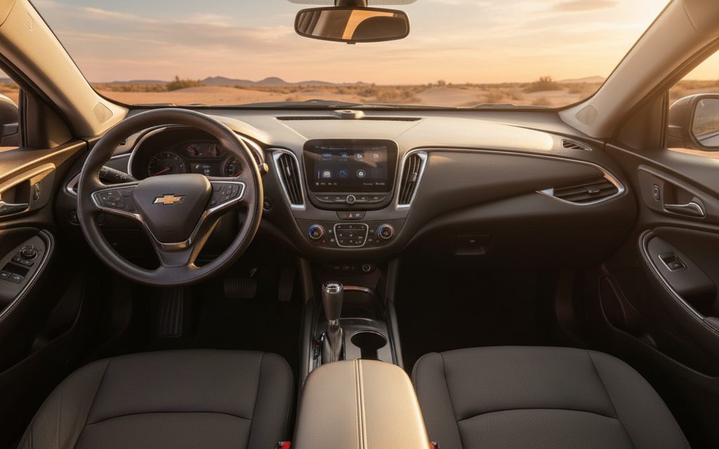 Chevrolet Malibu 2021 interior view showing trim