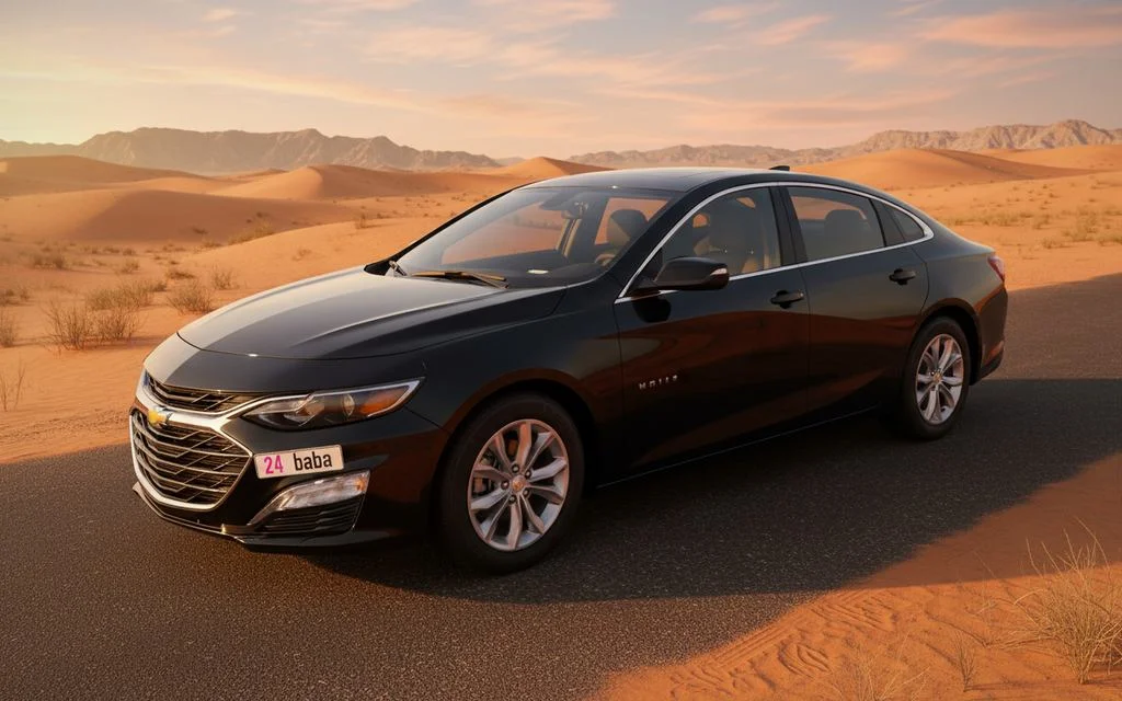 Chevrolet Malibu 2021 Black front view with headlights