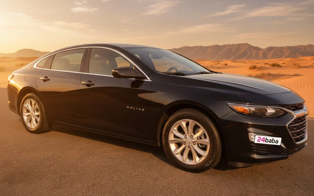Chevrolet Malibu 2021 Black front view with headlights