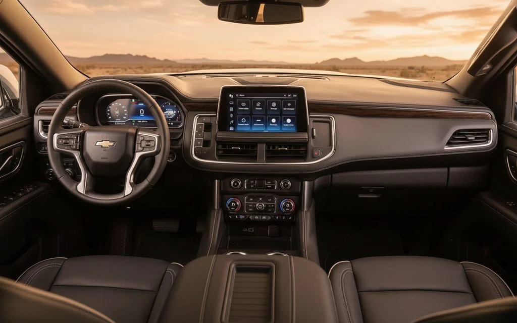 Chevrolet Tahoe 2023 interior view showing trim