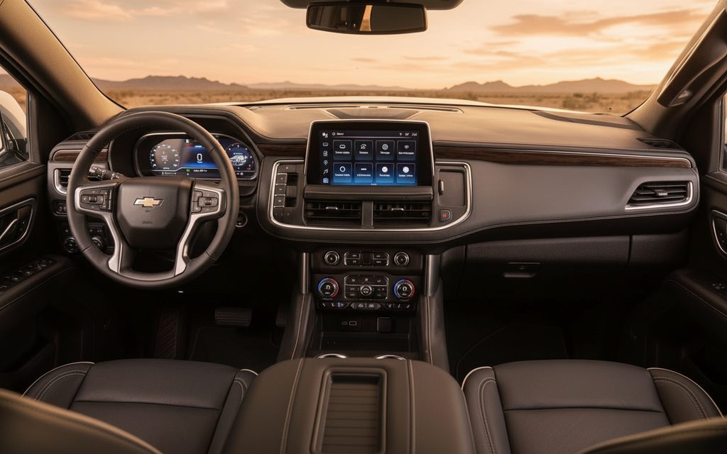 Chevrolet Tahoe 2023 interior view showing trim