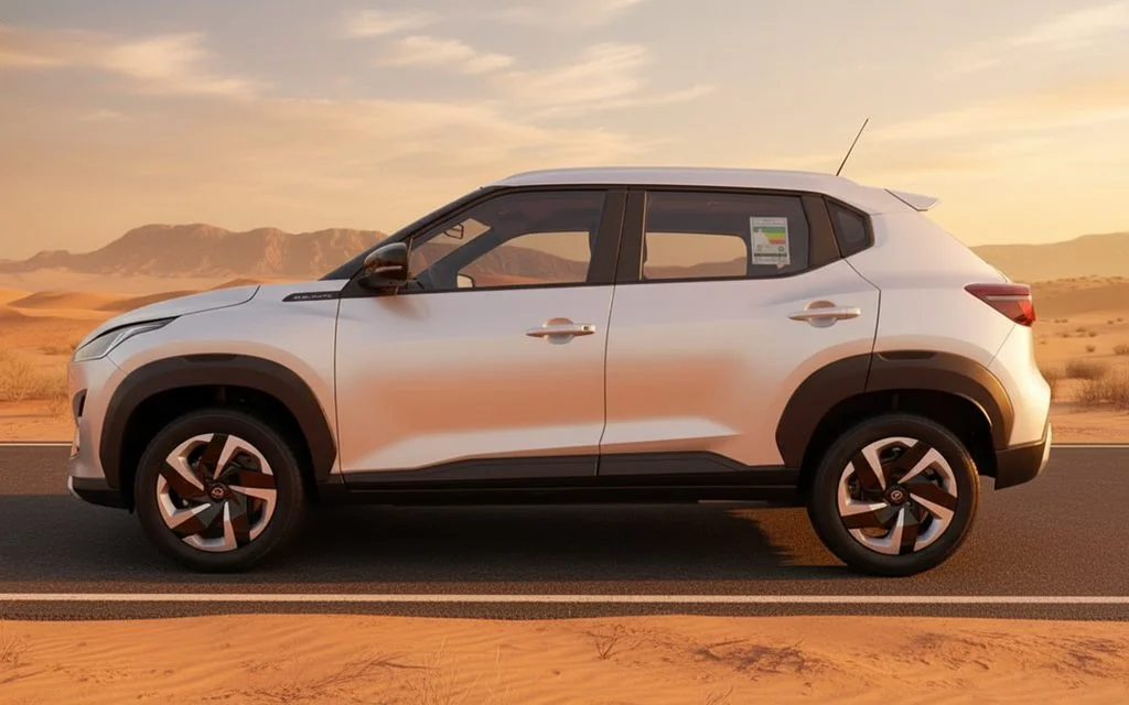 Nissan Magnite 2025 Grey side profile