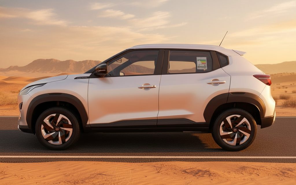 Nissan Magnite 2025 Grey side profile