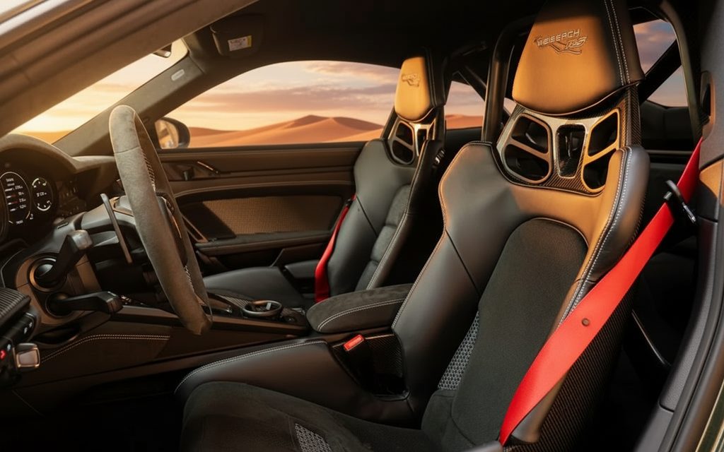 Porsche 911 2025 leather seats and cabin