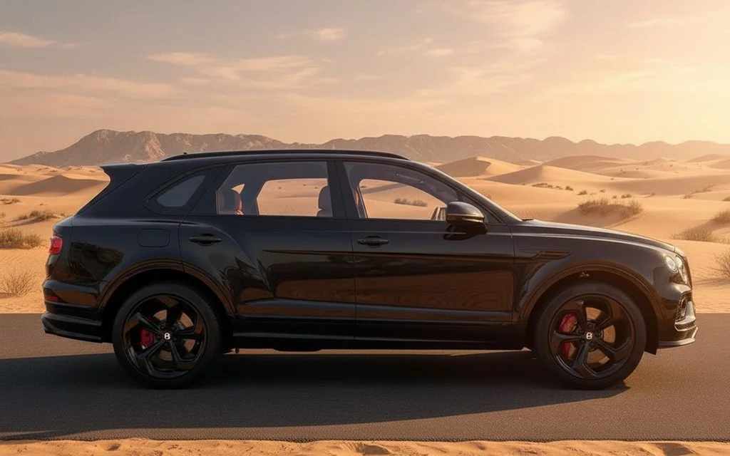 Bentley Bentayga 2025 Black side profile