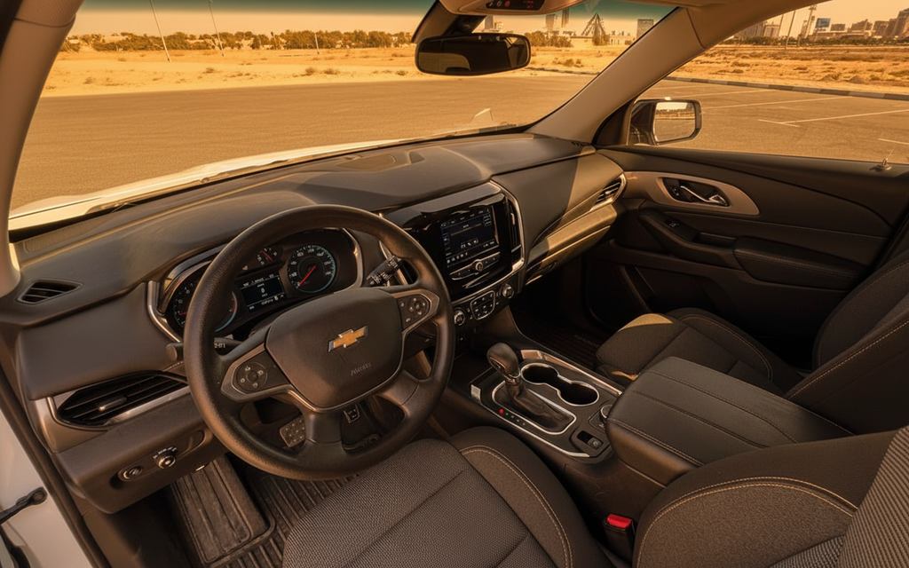 Chevrolet Traverse 2021 interior view showing trim