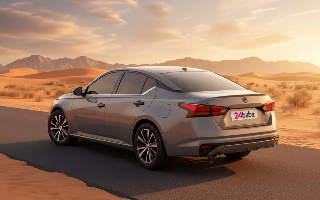 Nissan Altima 2020 Grey rear view showing taillights