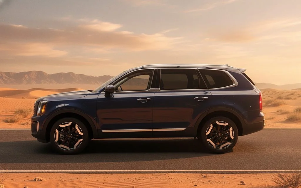 Kia Telluride 2023 Blue side profile