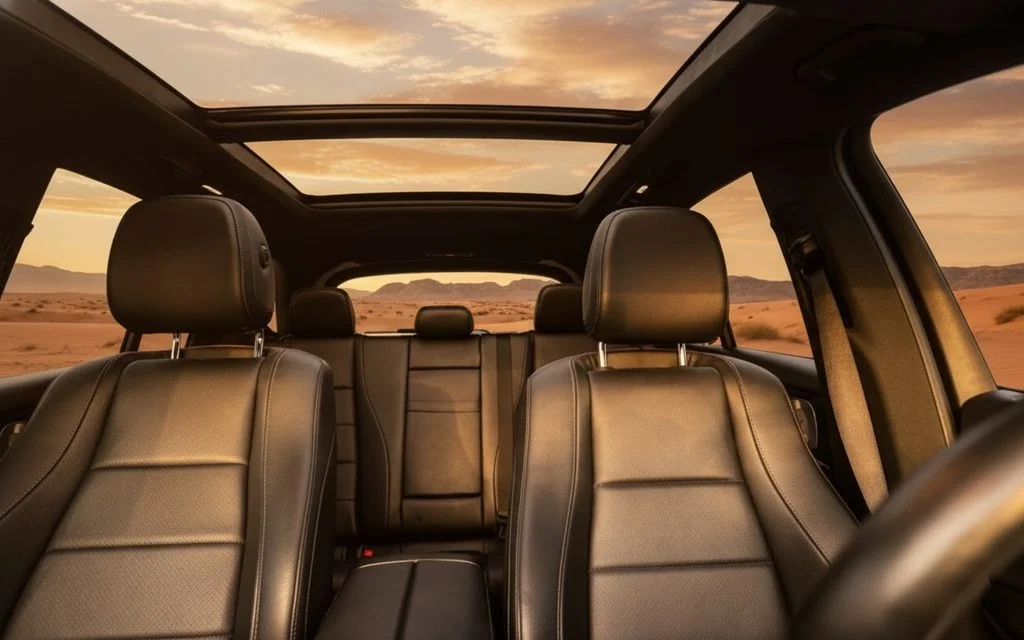 Mercedes Gle350 2021 leather seats and cabin