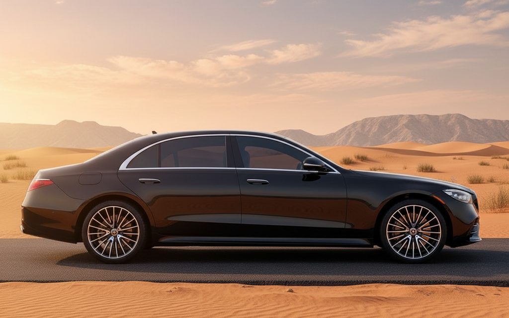 Mercedes S580 2021 Black side profile