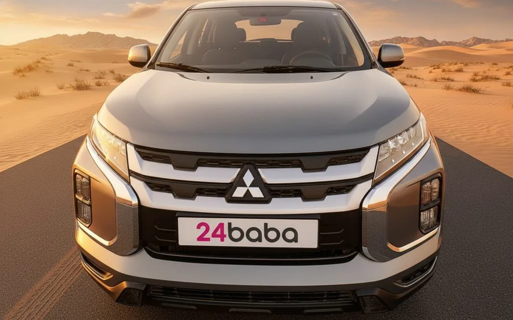 Mitsubishi Asx 2022 Silver front view with headlights