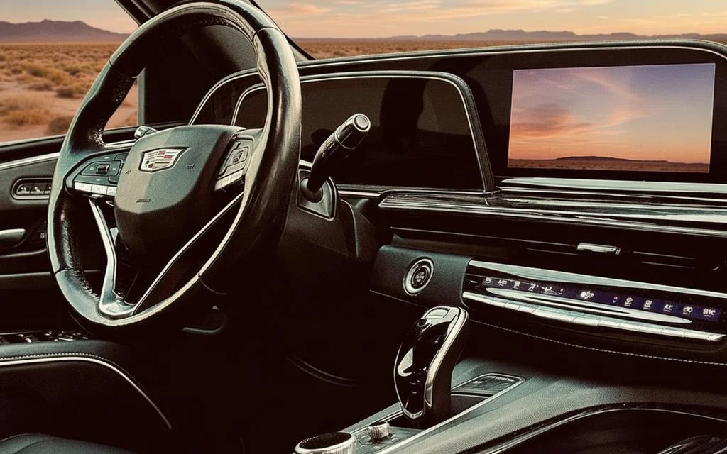 Cadillac Escalade 2024 interior view showing trim