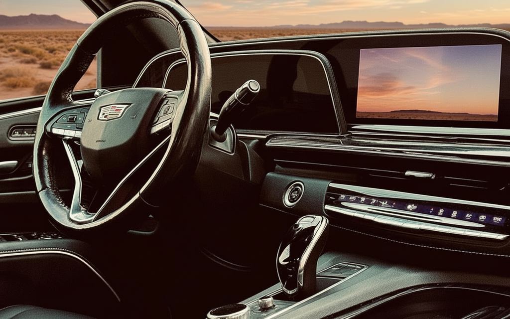 Cadillac Escalade 2024 interior view showing trim