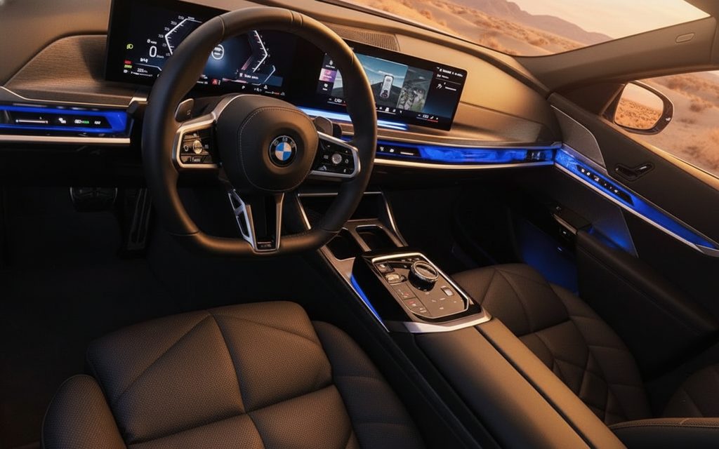 Bmw 740 2024 dashboard and infotainment