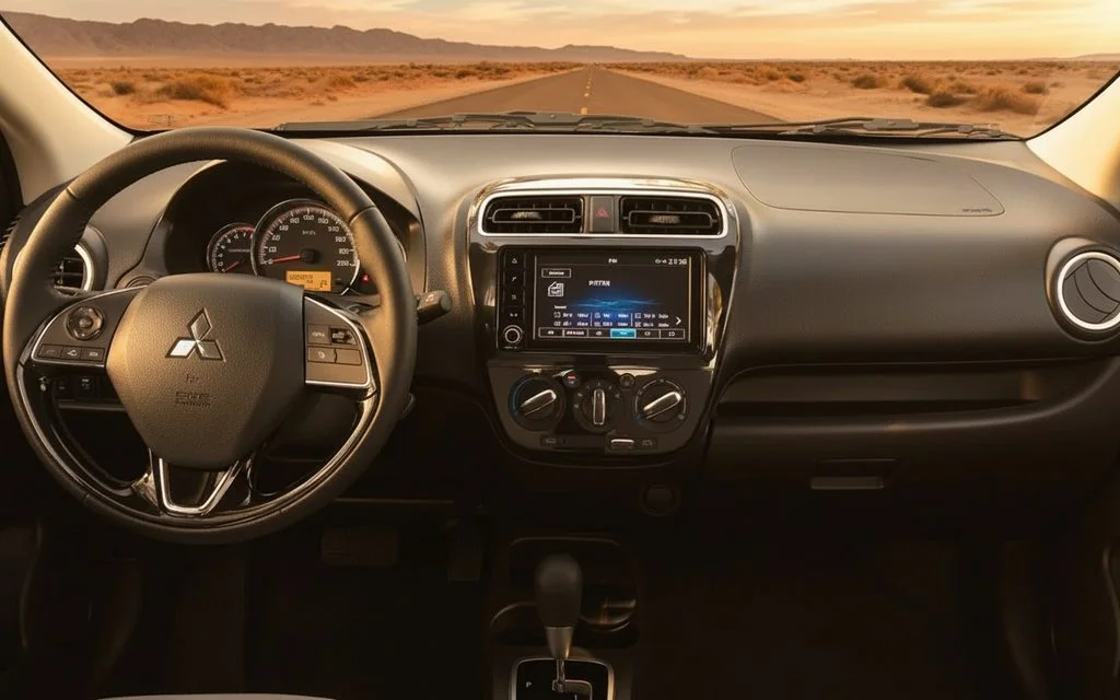 Mitsubishi Attrage 2024 dashboard and infotainment