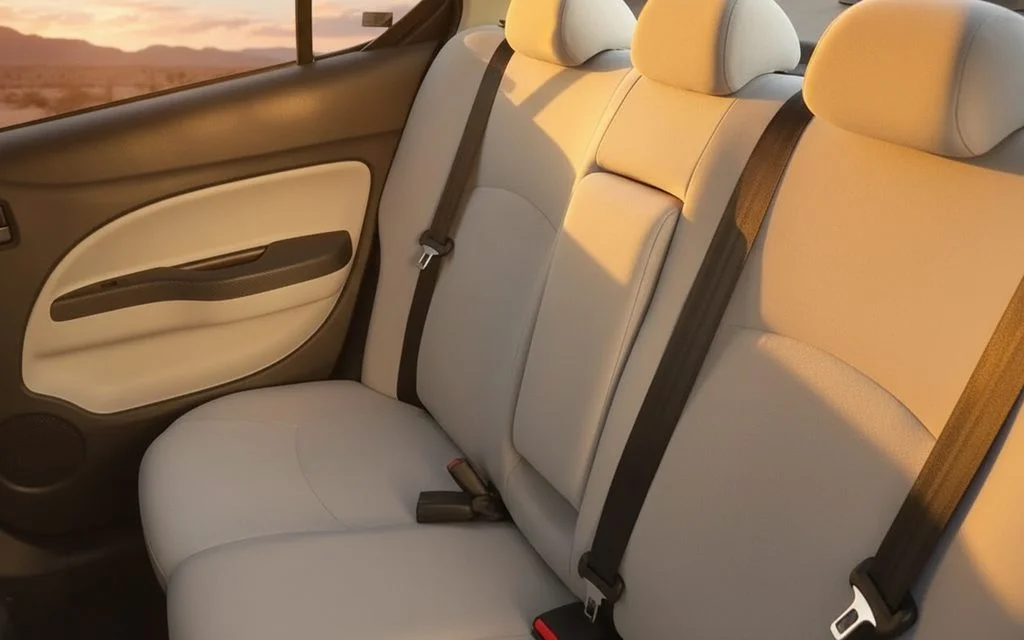 Mitsubishi Attrage 2024 leather seats and cabin