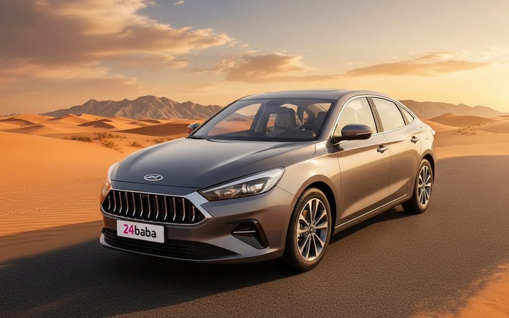 Jac J7 2024 Grey front view with headlights