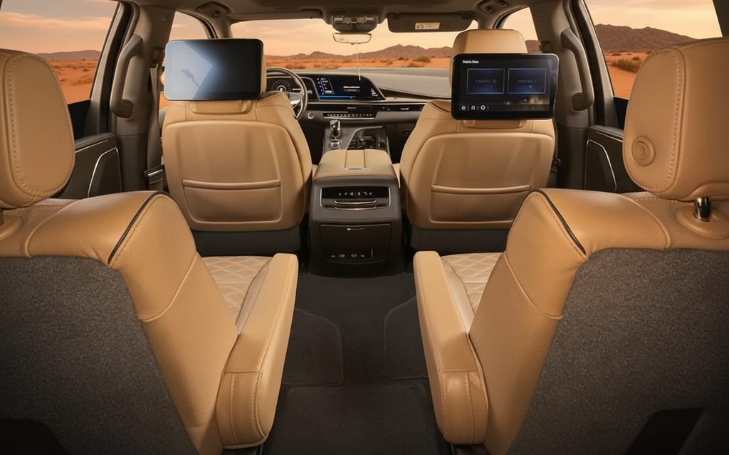 Cadillac Escalade 2023 interior view showing trim
