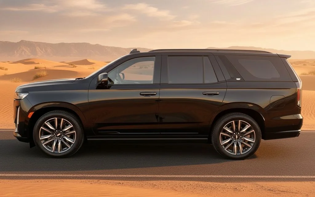 Cadillac Escalade 2023 Black side profile