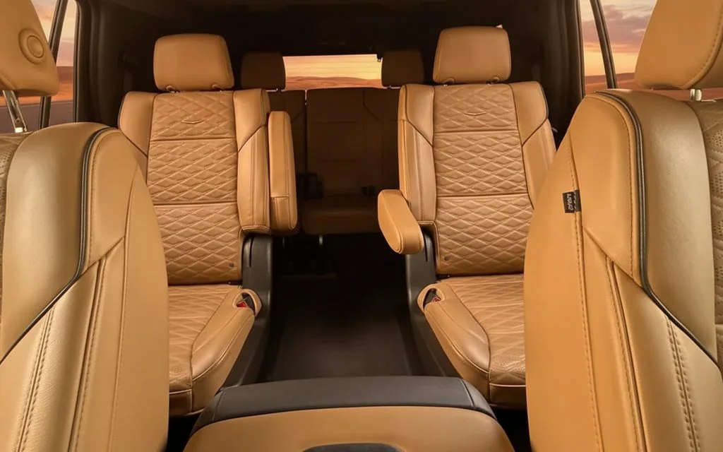 Cadillac Escalade 2023 leather seats and cabin