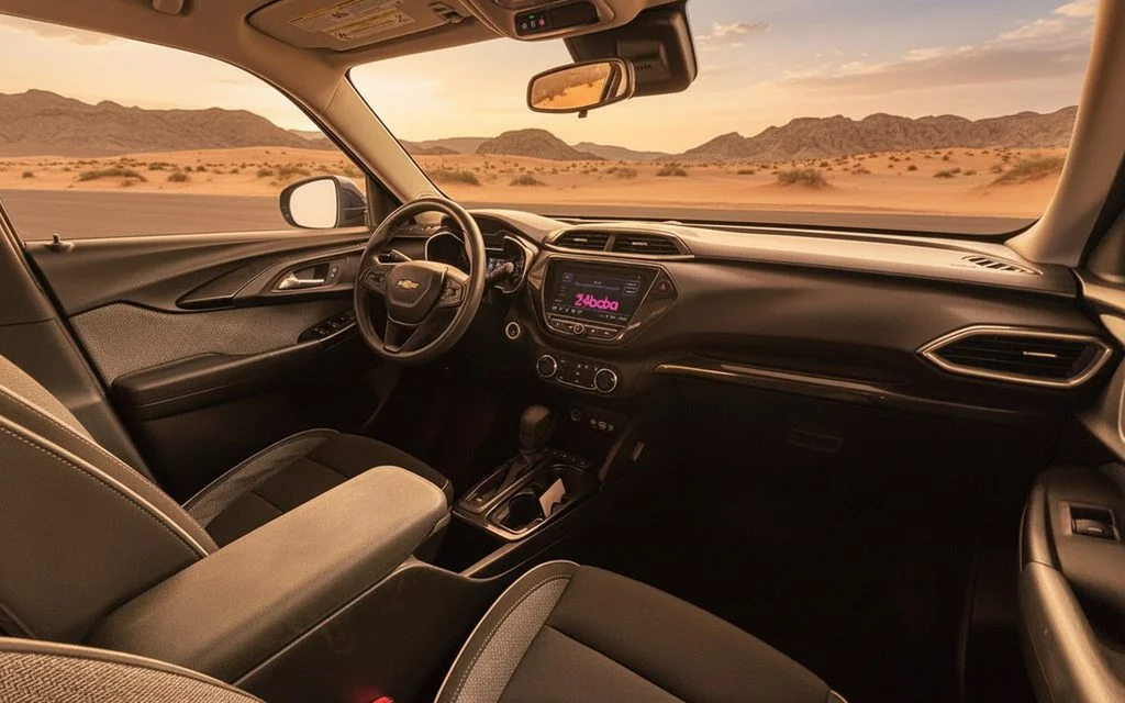 Chevrolet Trailblazer 2022 interior view showing trim
