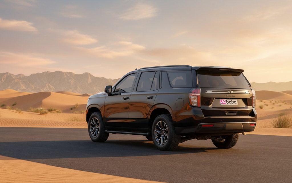 Chevrolet Tahoe 2022 Black rear view showing taillights