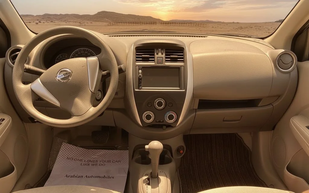 Nissan Sunny 2023 interior view showing trim