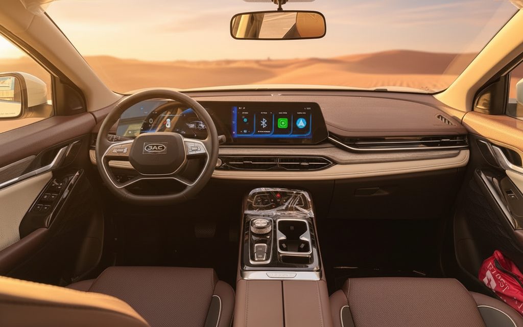 Jac Js6 2024 interior view showing trim